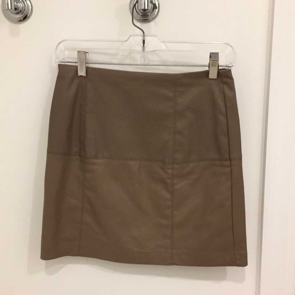 Faux Leather Skirt